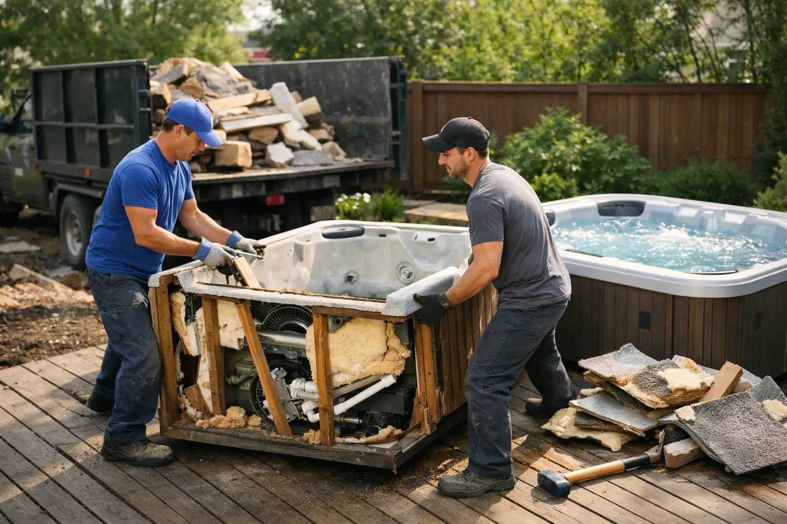 Who Removes Hot Tubs? Your Disposal Options